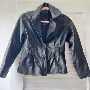 Black Wilsons leather jacket perfect for any occasion!!!